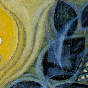 Annael Anelia Pavlova's painting Adam and Eve in the Crystal Garden after Weinberg's piano quintet and string quartet 12