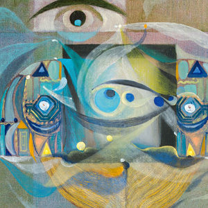 Annael Anelia Pavlova's painting Chess I after Weinberg's piano sonatas 4 to 6